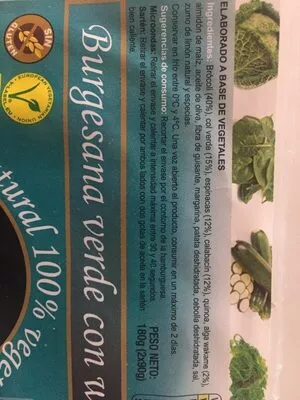 Lista de ingredientes del producto Burguesa a verde con wakame Suquipa 2 x 90 g