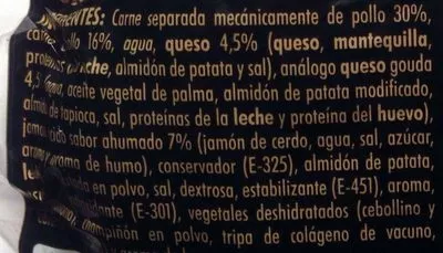 Lista de ingredientes del producto Roti de Pollo Mercadona 375 g