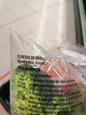 List of product ingredients Floretas de brócoli Hacendado 