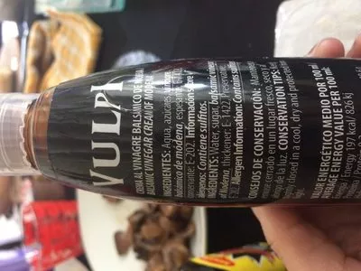 List of product ingredients Creme de vinaigre balsamique  