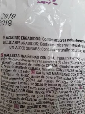 Liste des ingrédients du produit Galletas mariñeiras daveiga 