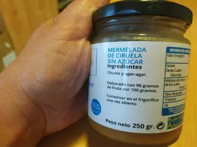 List of product ingredients Mermelada de ciruela sin azúcar Don Ramiro 