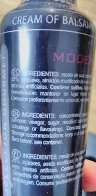 Liste des ingrédients du produit Vinagre balsámico de Módena  