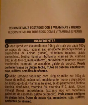 Liste des ingrédients du produit Cargando… Hacendado 500g