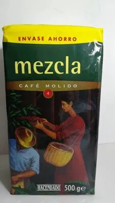 List of product ingredients Café molido mezcla Hacendado 500 g