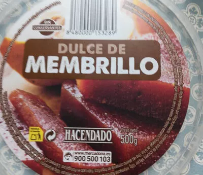 List of product ingredients Dulce de Membrillo Hacendado 