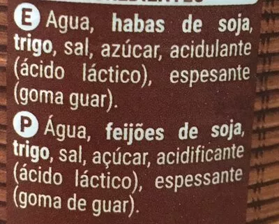 Lista de ingredientes del producto Salsa de soja Hacendado 250ml