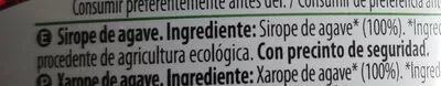 Lista de ingredientes del producto Sirope de agave Hacendado 250 ml
