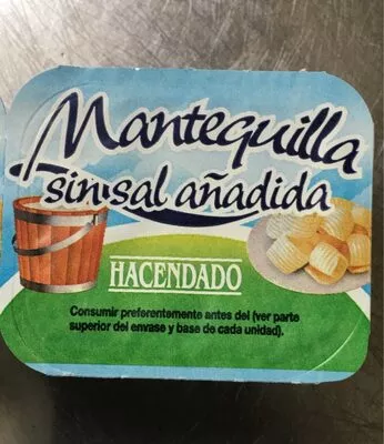 Lista de ingredientes del producto Mantequilla Sin Sal Añadida Hacendado 150 g