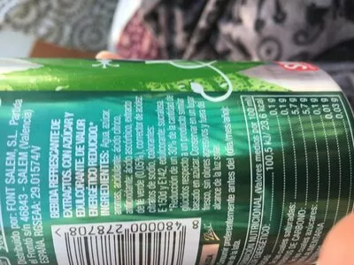 Liste des ingrédients du produit Té verde Hacendado 330 ml