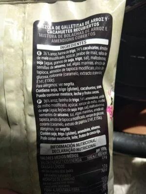 Lista de ingredientes del producto Cocktail oriental  