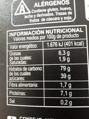 Lista de ingredientes del producto Barquillos Artesanos Hacendado 175g