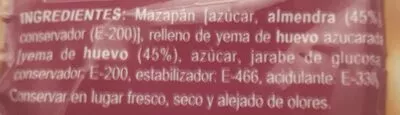 List of product ingredients Huesos de santo Hacendado 