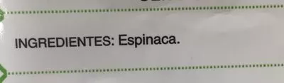 List of product ingredients Espinaca picada en porciones Hacendado 