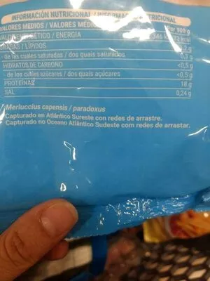 Lista de ingredientes del producto Filetes de merluza hacendado Hacendado 