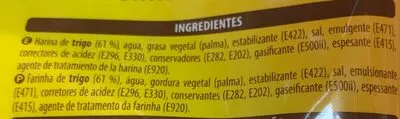 Lista de ingredientes del producto 10 tortillas de trigo Hacendado 360 g (10 x 36 g)