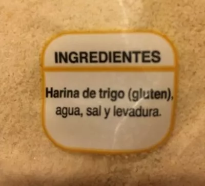 List of product ingredients Pan rallado Hacendado 750 g