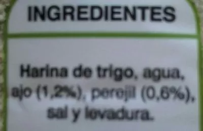 Lista de ingredientes del producto Pan rallado con ajo y perejil Hacendado 500 g