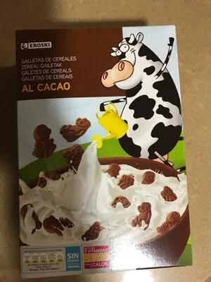 List of product ingredients Galletas de cereales al cacao Eroski 