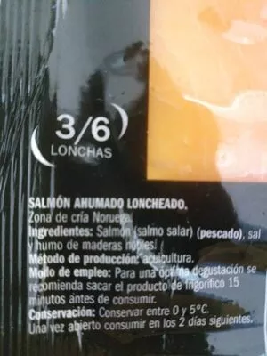 Lista de ingredientes del producto Salmon Eliges 