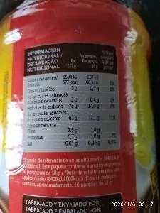 List of product ingredients Cacao en Polvo Spar 