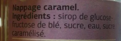 List of product ingredients Nappage Caramel 185g Dia 