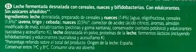 List of product ingredients Bífidus nueces y cereales Dia 500 g