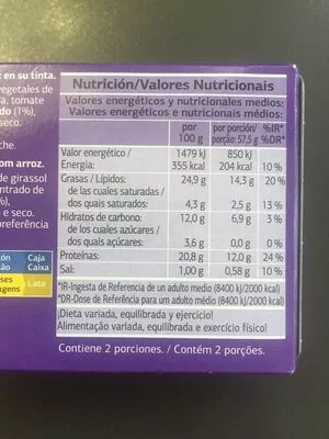 Liste des ingrédients du produit Chipirones rellenos en su tinta dia 3 x 80 ml