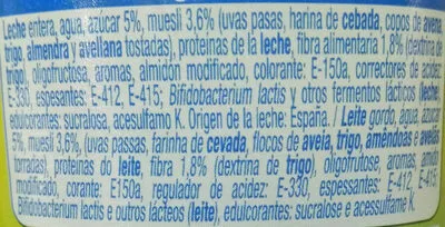 List of product ingredients Yogur alteza Alteza 500 g