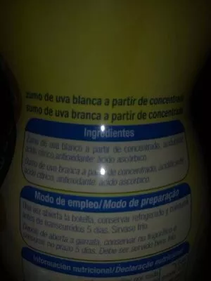 Liste des ingrédients du produit Mosto blanco alteza Alteza 