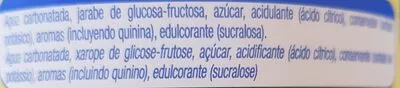 Lista de ingredientes del producto Tonica Alteza 