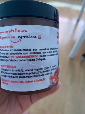 Liste des ingrédients du produit Crema poteica de choco-avellanas Protella 