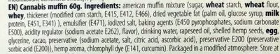 Lista de ingredientes del producto Hash Muffin Mary & Juana 60 g