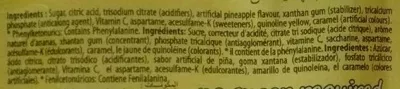 List of product ingredients Boisson en poudre Ananas Delish 30 g