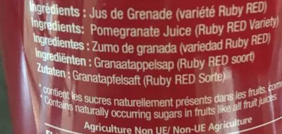 Lista de ingredientes del producto Ruby red elite nature 1l
