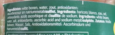 List of product ingredients Haricots blancs géants Vert Pré 370 ml