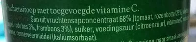 Lista de ingredientes del producto Vruchtenmix Roosvicee 