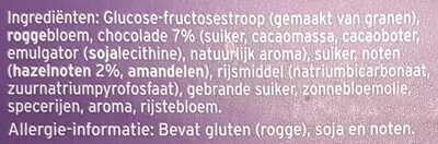 List of product ingredients belgische chocolate peijnenburg 450g