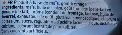 List of product ingredients Goût Fromage Cheetos 115 g