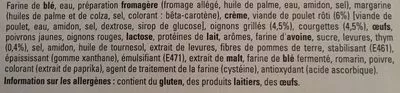 List of product ingredients 4 Original Bun's Poulet Rôti et Thym McCain 400 g e (4 * 100 g)