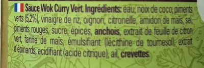 List of product ingredients Go-tan Wok Green Curry Go tan 