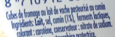 Liste des ingrédients du produit Cumin cubes salade et apéritif Royal Hollandia 150 g