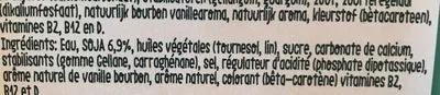 Lista de ingredientes del producto Vanilla soy Becel 1 litre