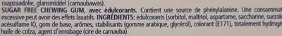 Lista de ingredientes del producto Peppermint Sugar Free Gums Sportlife 17 g