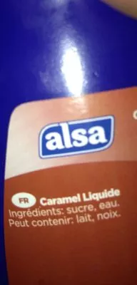 Lista de ingredientes del producto Sauce Dessert Au Caramel Alsa 