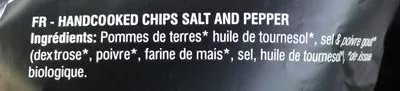 List of product ingredients Chips au Sel et au Poivre Tra'fo chips, Tra'fo Chips 125 g