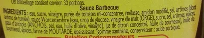 Liste des ingrédients du produit Amora Sauce Barbecue - Offre Saisonnière Amora 490 g