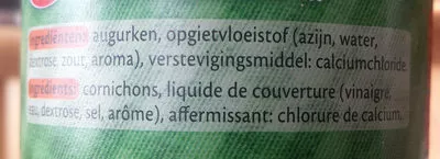 Lista de ingredientes del producto Moutarde de Dijon Amora 
