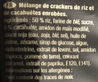 Liste des ingrédients du produit Sushi mix Mitsuba 150 g e