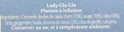 List of product ingredients Elephant Infusion Lady Gla Gla 25 Sachets Éléphant 35 g